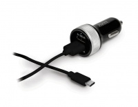Port Design Car Charger 2 USB & Type C Cable Photo