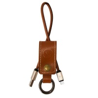 Young Pioneer Keyring Micro USB Cable - Brown Photo