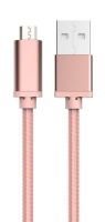 Muvit Bling Micro USB Braided Cable - Rose Gold Photo