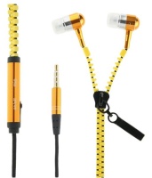 Zipper Earphones - Yellow Photo