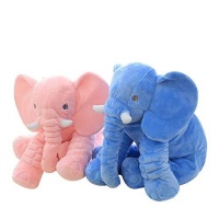 Elephant Pillow Set - Pink & Blue Photo