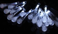 Iconix A 30-Led Solar Raindrop String Fairy Light - Warm White Photo