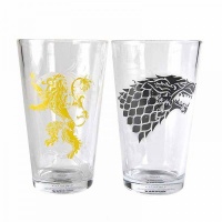 Game of Throne Stark And Lanister Glasses - Set of 2 Photo