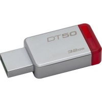 Kingston 32GB USB 3.0 DataTraveler - Metal/Red Photo
