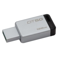Kingston 128GB USB 3.0 DataTraveler - Metal/Black Photo