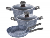 Berlinger Haus 6-Piece Marble Coating Forest Line Cookware Set - Smoked Wood Photo