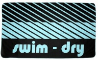 Swim dry Swim-Dry Seabreeze Plus Microfibre Towel - Turquoise & Black Photo
