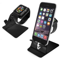 Tuff Luv Tuff-Luv Orzly DuoStand for Apple Watch & iPhone - Black Photo