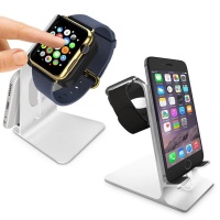 Apple Tuff-Luv Orzly DuoStand for Watch & iPhone - Gold Photo