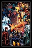 XMen Characters Poster with Black Frame Photo