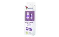 Adata Android Sync and Charge Cable - Purple Photo