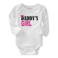 Qtees Africa Daddy's Girl Long Sleeve Baby Grow Photo