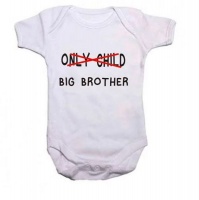 Brother Qtees Africa Only Child - Big Long Sleeve Baby Grow Photo