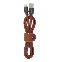 Decoded Leather 1.2m Lightning USB Cable - Cinnamon Brown Photo