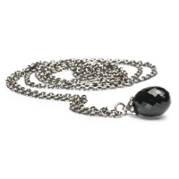 Trollbeads Fantasy Necklace Black Onyx 120cm - Silver & Black Onyx Photo