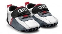 Audi Sport Baby Shoes - Black White & Red Photo