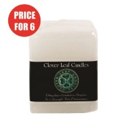 Clover Leaf Candles - Square Pillar Candle - 6 x 6 x 8cm Photo