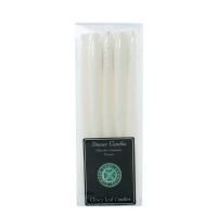 Clover Leaf Candles - 25cm Dinner Candles Tapered - White Photo