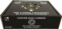 Clover Leaf Candles - Floating Candles - 5 x 3cm - White Photo