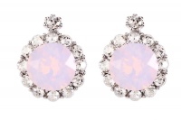 Civetta Spark Brilliance Earrings Swarovksi Crystal In Rose Water Opal Photo