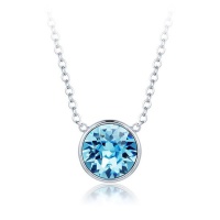 Civetta Spark Miki Pendant with Aquamarine Swarovski Crystal Photo
