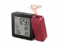 Oregon Scientific BAR368P Projection Clock with In & Outdoor Temperature - Burgundy Photo