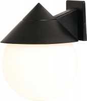 Bright Star Lighting - Outdoor PVC Cone Lantern with White Ball - Black Photo