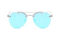 Privé Revaux The Dutchess Sunglasses - Silver & Blue Photo