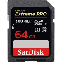 SanDisk 64GB 300Mb/s Extreme Pro SD Card UHS-ll SDXC C10 Photo