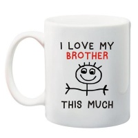 Brother Qtees Africa I Love My This Much Printed Mug - White Photo