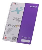 Rexel: A4 Feint Ruled Perforated Notebook - Purple Photo