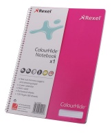 Rexel: A4 Feint Ruled Perforated Notebook - Pink Photo