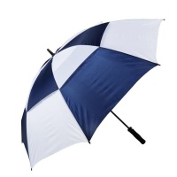 Alice Umbrellas Double Layer Windproof Golf Umbrella - Royal/White Photo