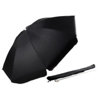 Alice Umbrellas 1.8M Beach Umbrella with carry bag - Black Photo