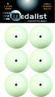 Medalist 1 Star Table Tennis Balls - White Photo