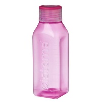 Sistema - 475ml Small Square Bottle - Pink Photo