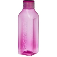 Sistema - 725ml Medium Square Bottle - Pink Photo
