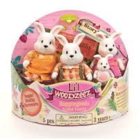 Li'l Woddzeez Rabbit Family With Storybook Photo