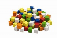 EDX Education Cubes Colour Wooden 20mm - 102 Piece Photo
