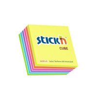 76 x 76 Neon Cube -with white Stripes - 400 sheets per pad Photo