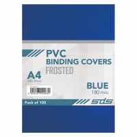 Binding Covers Frosted A4 180 Micron Blue - 100-Pack Photo