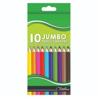 Treeline Pencil Crayons Jumbo 10's Triangular Jumbo Grip Photo