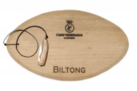 Cape Vineyards Oval Biltong Board with Knife Photo