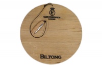 Cape Vineyard Round Biltong Board with Knife Photo