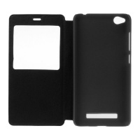 Tuff-Luv Litchi Texture Horizontal Flip Leather Case for Xiaomi Redmi 4A - Black Photo