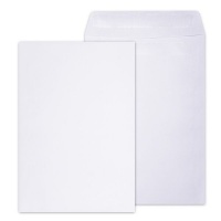 C4 White Self Seal - Open Short Side Envelopes - Box of 250 Photo