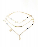 Lakota Inspirations Triple Layered Dainty Necklace - Gold Photo