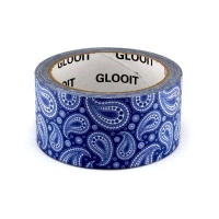 Glooit Blue Paisley Duct Tape Photo