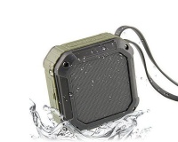 AUKEY Water Resistant Bluetooth Speaker - Black & Green Photo