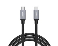 AUKEY USB - 0 Type-C Nylon Braided Charging Cable - Black & Grey Photo